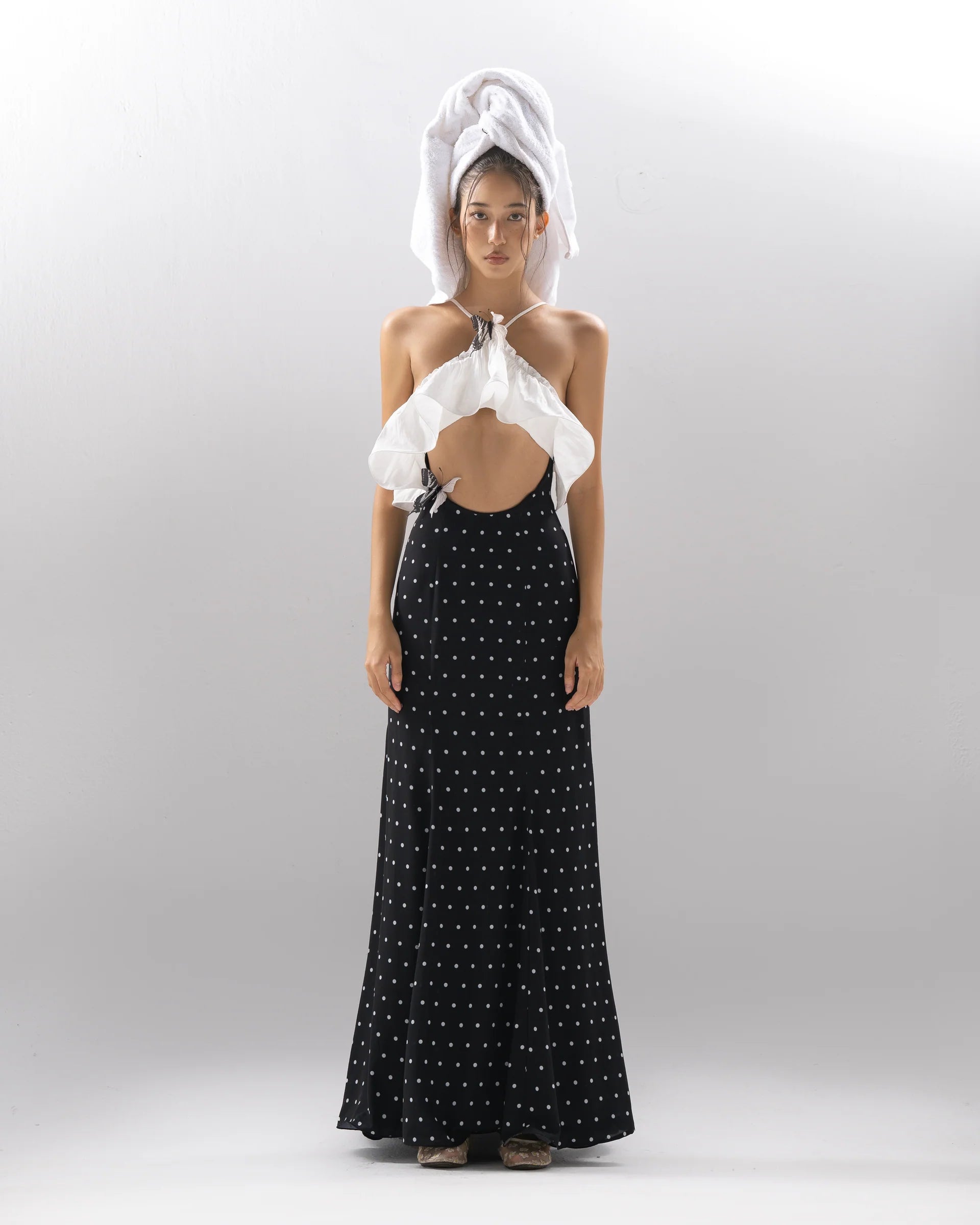 Karolina Dress with Butterfly Pins